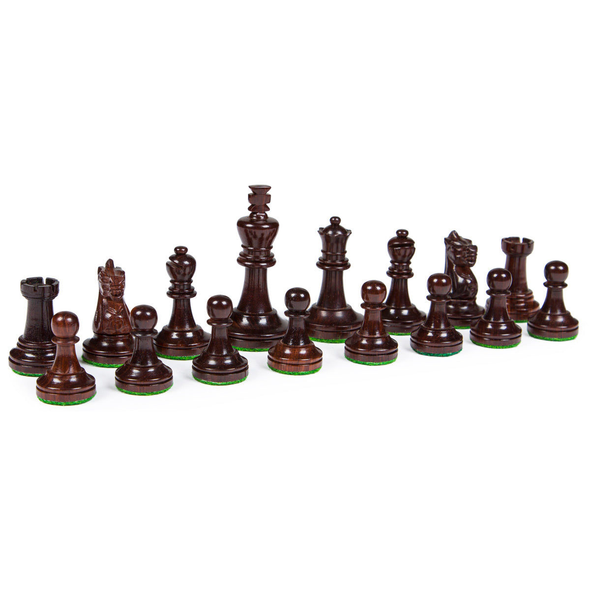 Klassische Schachfiguren, 7 cm, Palisanderholz, gewichtet, Italien