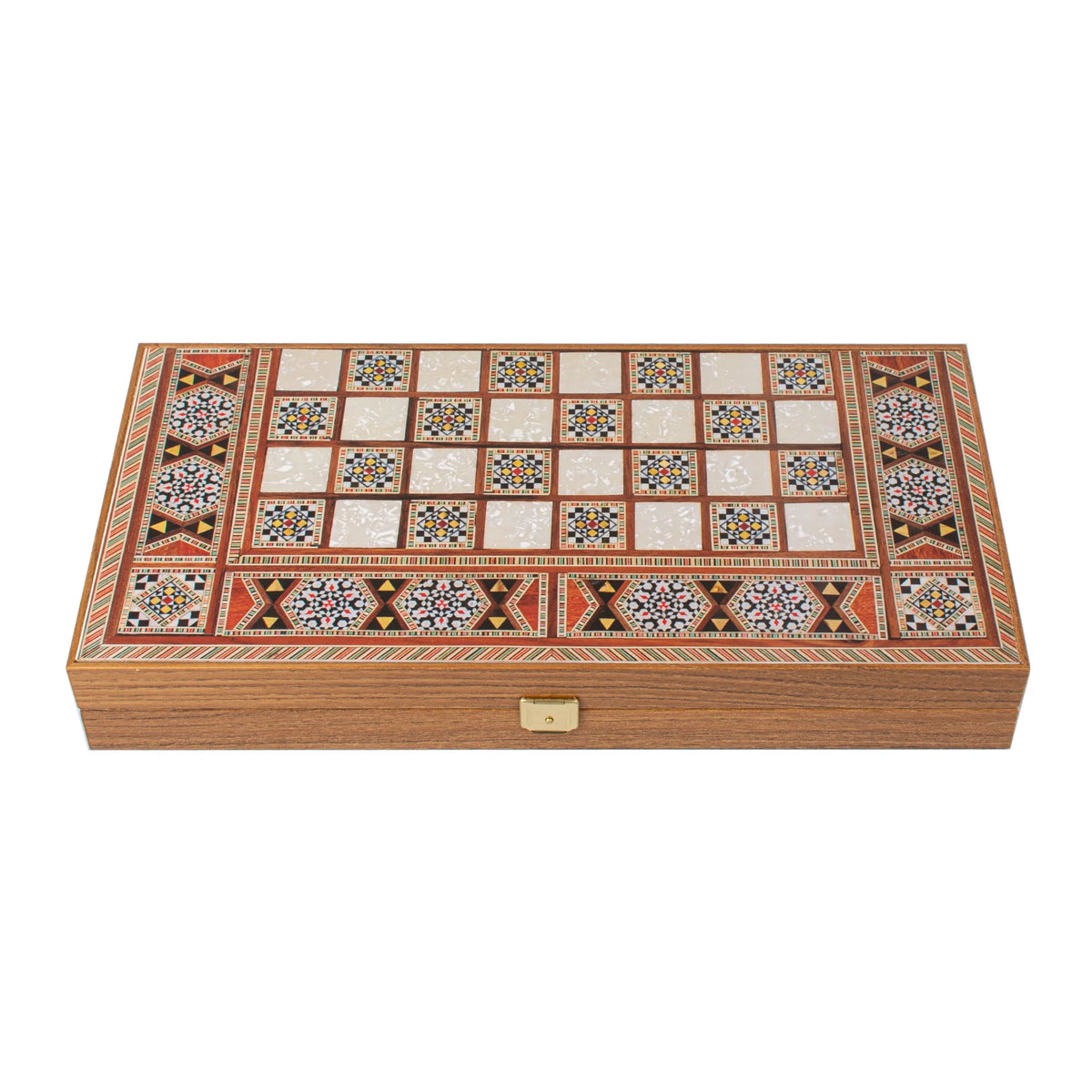 Zestaw do gry w tryktraka Manopoulos Wenge Wood Replica z drewnianymi pionami 38x20
