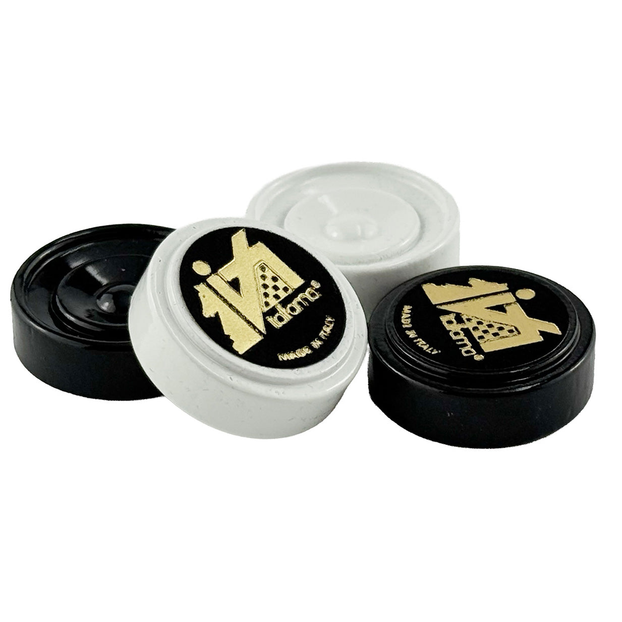 ITALFAMA Luxus-Dame-Set aus Holz, schwarz/weiß lackiert, HERGESTELLT IN ITALIEN