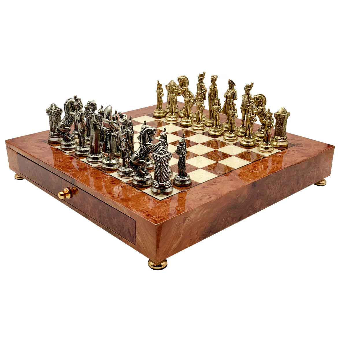 Luxury Napoleone Chess Set 42×42 cm Italian Craftsmanship