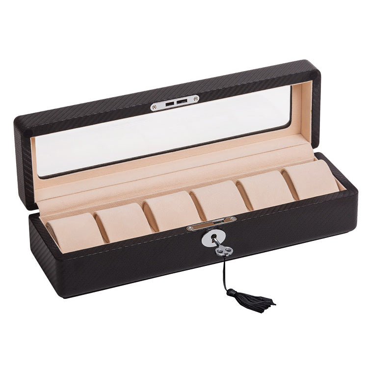 Exklusive Uhrenbox für 6 Uhren – Eleganz und Stil